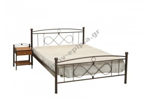 Κρεβάτια μεταλλικά μονά-ημίδιπλα-διπλά-τιμές ΚΜ 77